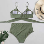 Damski Bikini Set High‑Waist o Komfortowej, Modelującej Linii