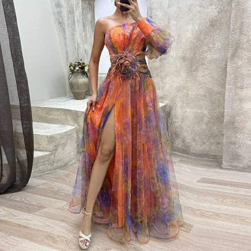Damska Sukienka z Siateczki o Eleganckim Kroju