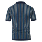 Bawełniane Polo z Kołnierzykiem Button‑Down i Wzorem Jodełki