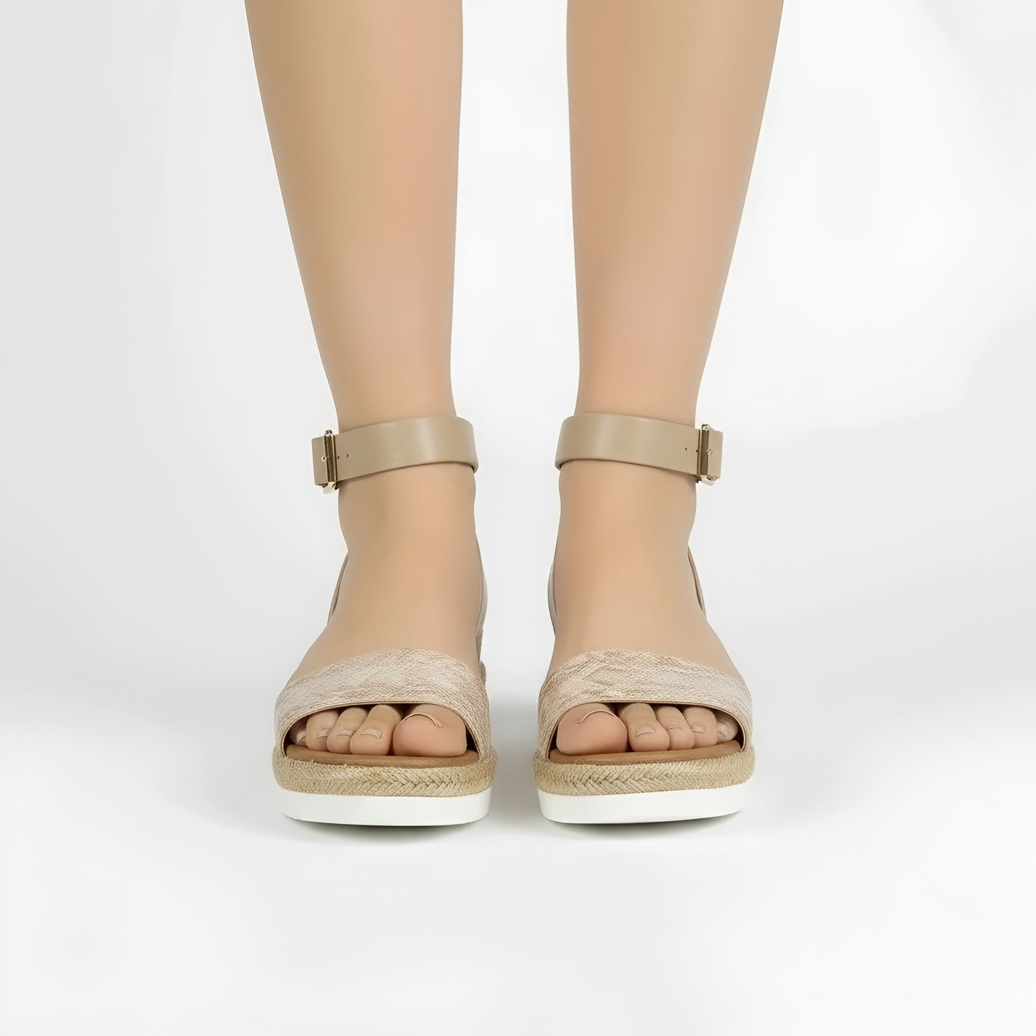 Damskie Sandały z Regulowanym Paskiem i Płaską Podeszwą