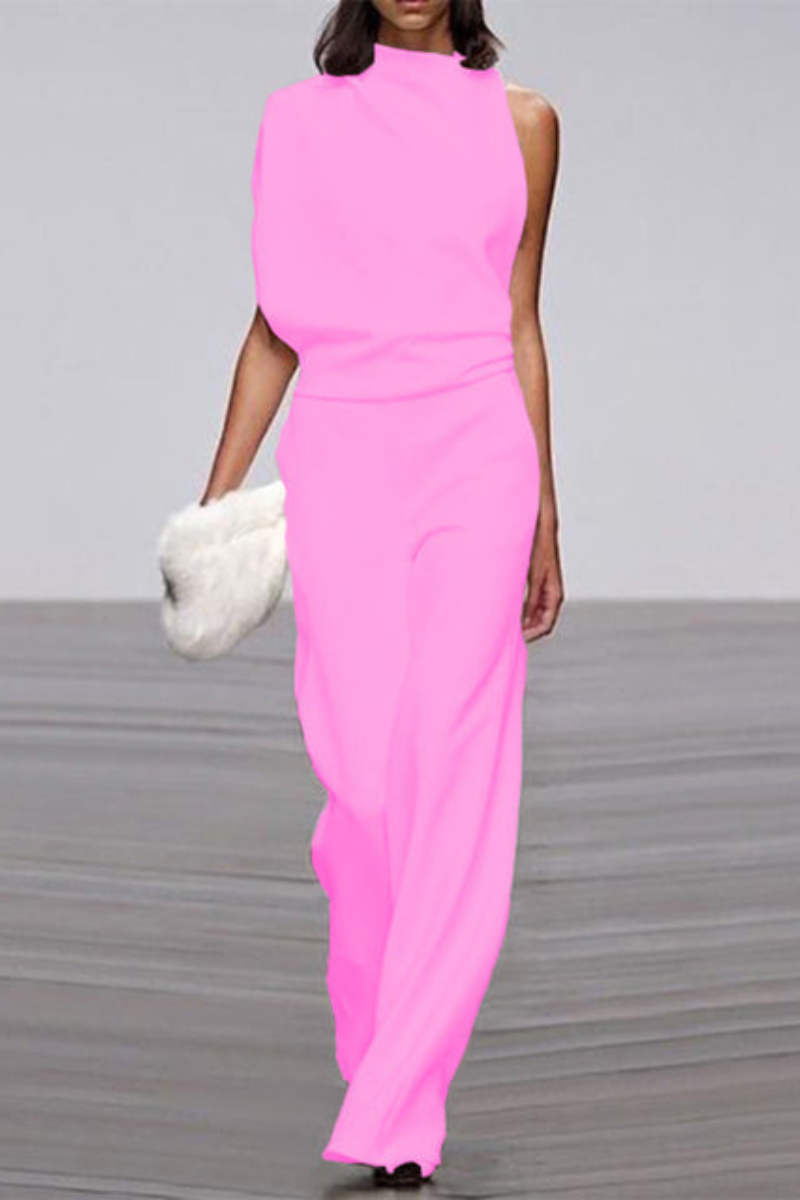 Elegancki Damski Letni Kombinezon o Zwiewnej Linii