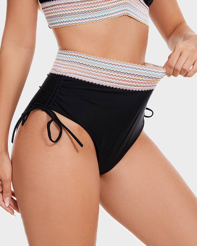 Damska Bikini Modelująca z Wysokim Stanem